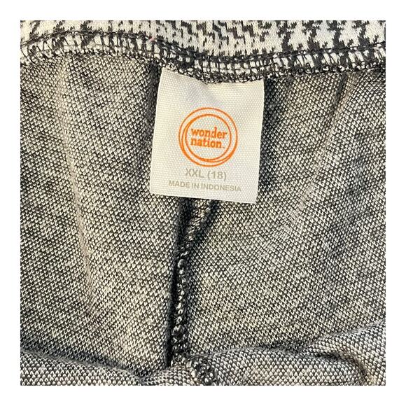 Wonder Nation Girls Houndstooth Glitter Pants XXL (18) Zip Pockets - Picture 6 of 7